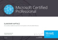 Microsoft Certified Proffesional