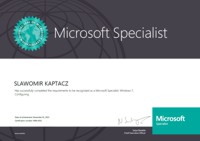 Microsoft Specialist: Windows 7, Configuring<br />Microsoft Certified Technology Specialist: Windows 7, Configuration