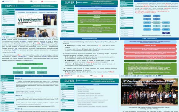 Strona internetowa projektu NCN i NCBR 'Konstrukcja ultrakondensatora z wykorzystaniem ceramiki bezołowiowej'.: Własny silnik (PHP+MySQL+IIS), obróbka grafiki, projekt, administracja